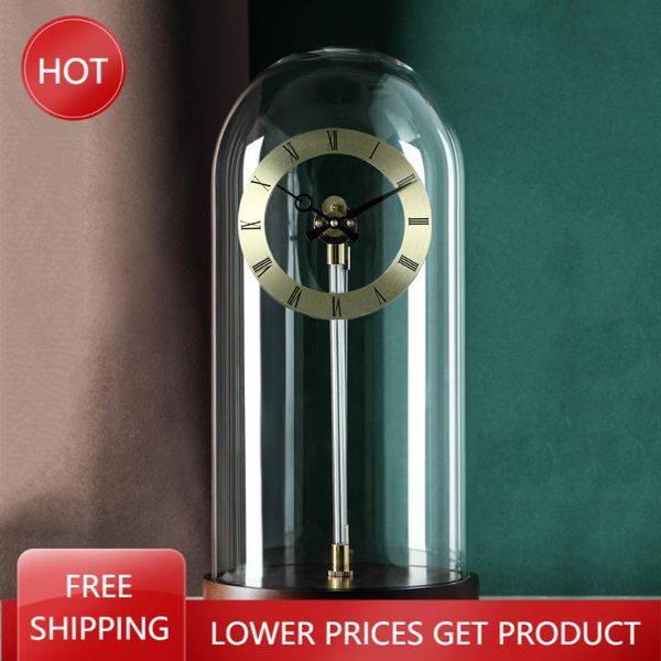 

desk & table clocks electronic vacuum-tube clock living room industrial modern design standing budzik elektroniczny home decor
