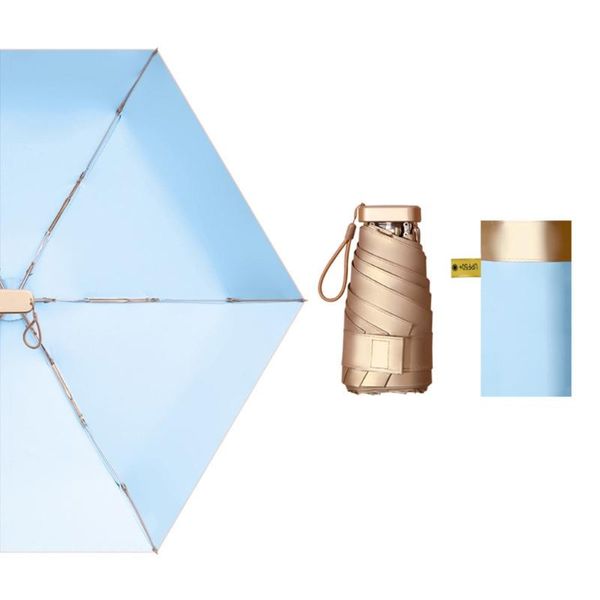 

umbrellas gxma creative mini travel pocket flat umbrella with 6 ribs portable lightweight rain sun uv protection outdoor folding small for