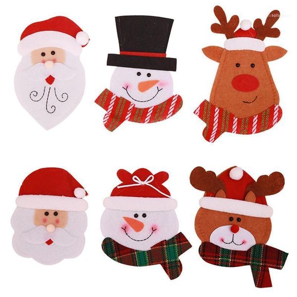 

christmas decorations decoration cutlery suit holders knife and fork bag snowman elk dinner 1pcs home party year decoration1