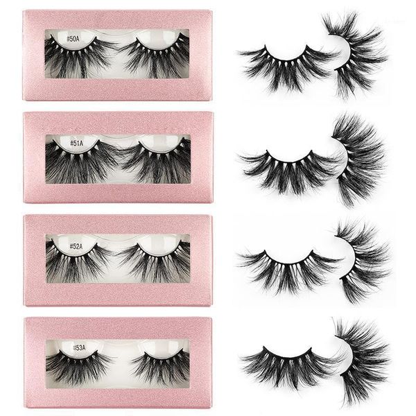 

mink lashes 25mm fluffy bulk eyelashes super wispy reusable gorgeous makeup false1