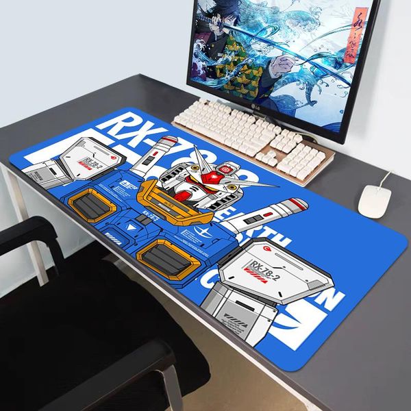 

mouse pads & wrist rests lock edge big anime rug carpet keyboard table on the gamer desk mat cool gundam mats computer extended pc game pad
