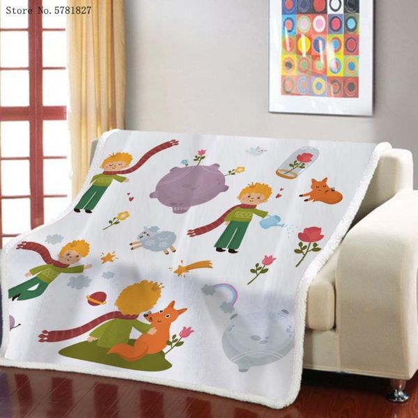 

blankets the little prince sherpa blanket boy weighted home custom cartoon throw nap office sofa soft