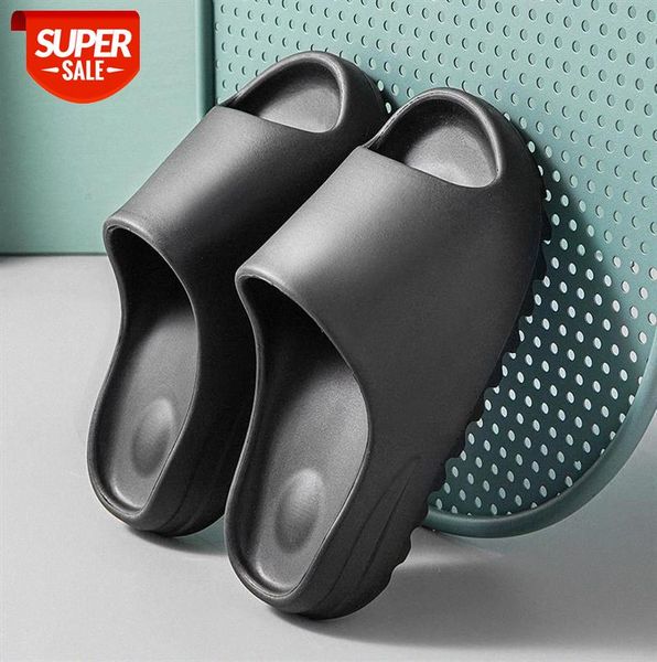 

weh 2020 niki kanye slippers men runner shoes summer multicolor beach-side flip-flop sandal comfortable breathable tongs homme #mv6k, Black
