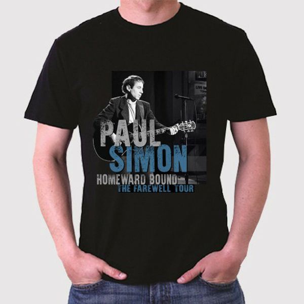 

Paul Simon Tour 2018 Men's Black T-Shirt Size S to 3XL, White;black