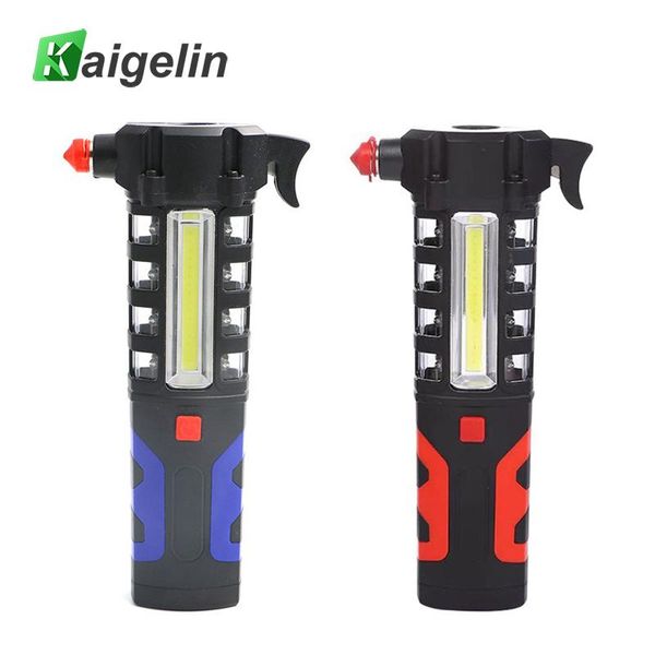 

leds+ cob magnet led work light 3w hight bright inspection emergency hammer camping car repair 3 modes flashlights torches