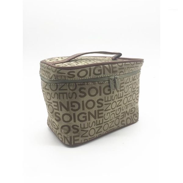 

cosmetic bags pu leather handle organizer makeup bag for lady girls women good quality & cases1