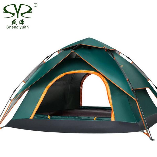 

person tourist automatic tents outdoor camping tent awning waterproof anti-uv quick opening multifunction beach gazebo and shelters