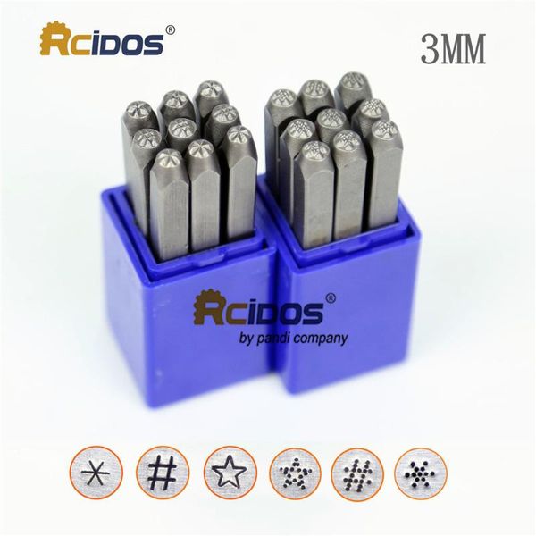 

craft tools 3mm star/pound/asterisk sign design metal stamp set, dot jewelry steel punch kit,9pcs/box