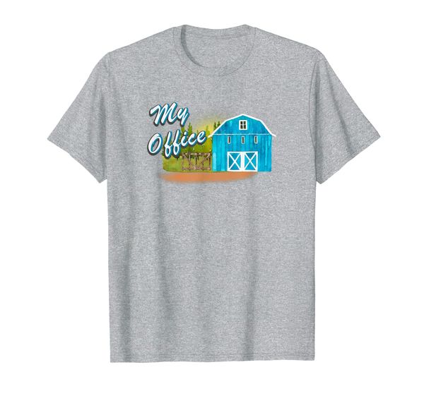 

my office life is the country gifts for farmers t-shirt, White;black