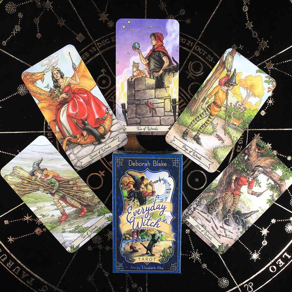 

oracles electronic guide book 78pcs english version everyday witch tarot deck board game cards