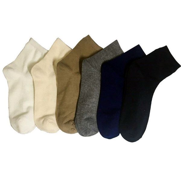 

5-1five pairs of gift boxed spring and autumn men's medium cotton socks solid color sweat absorbing and breathable fashion casual busin, Black