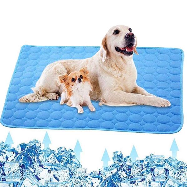 

kennels & pens summer cooling dog mat for dogs blanket sofa breathable pet bed washable small medium large car