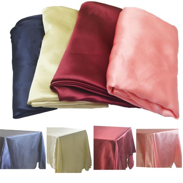 

table cloth rectangle satin tablecloth overlays wedding banquet home dining decoration christmas birthday restaurant cover