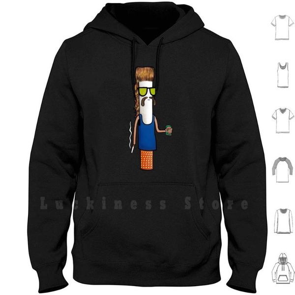 

duzza hoodies durry cigarette bogan smoking mullet drinking aussie australian men's & sweatshirts, Black