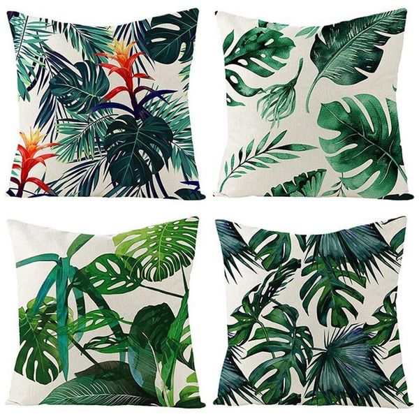 

pillow case set of 4 outdoor cushions for garden furniture linen green cushion covers 18x18inch sofa pillows cover