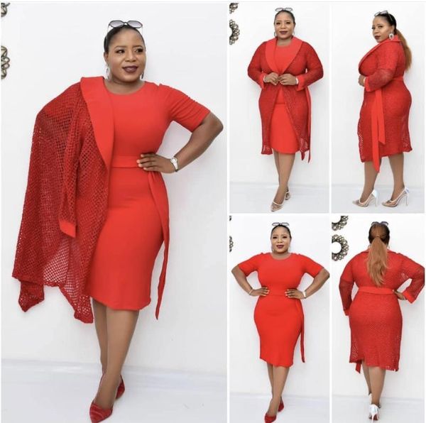 

ethnic clothing 2 piece set african dresses for women dashiki dress famous suit clothes bazin riche robe american, Red