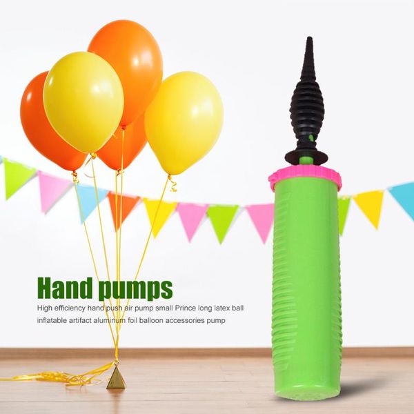 

plastic balloon air pump portable manual hand push ball foil inflator wedding birthday party decoration tools balls