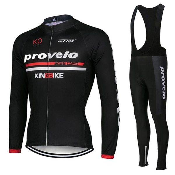 

racing sets winter cycling jersey set 2021 pro team men/women long sleeve clothing mtb bike bib pants kit ropa ciclismo, Black;blue