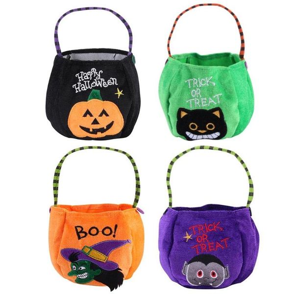

gift wrap children carrying pumpkin bag trick or treat candy storage box for sugar snack jelly halloween accessories