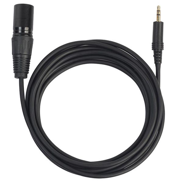 

audio cables & connectors 3.5mm (1/8 inch) stereo male to xlr 3-pin cable, 10 feet black
