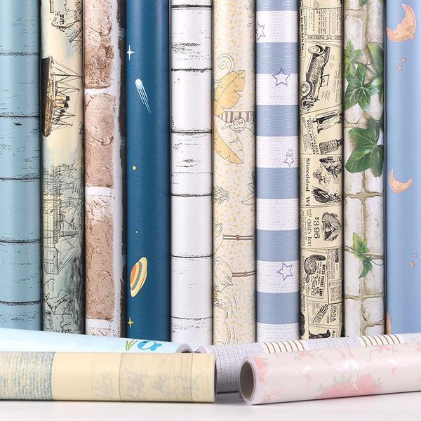 

wall stickers self-adhesive wooden door table decoration ins deskwardrobe furniture