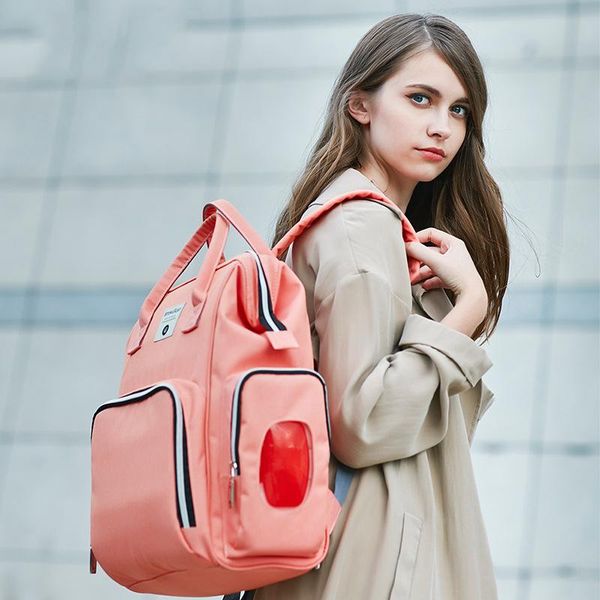 

diaper bags 2021 multifunctional fashion double shoulder mommy bag large capacity maternal and baby products travel waterproof backpack