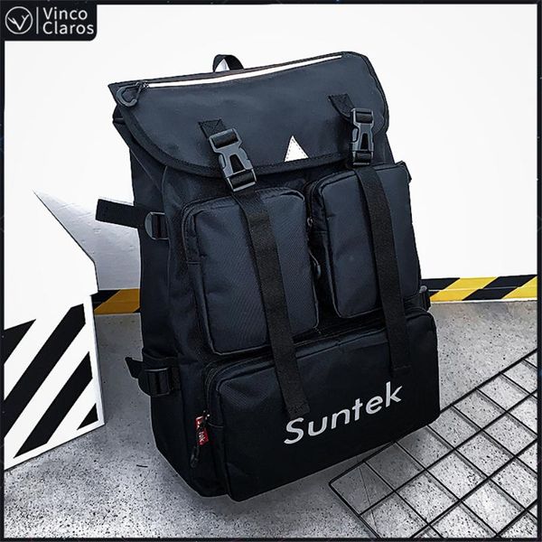 

backpack cool men's black large capacity travel backpacks male tactical urban man trend brand designer bag