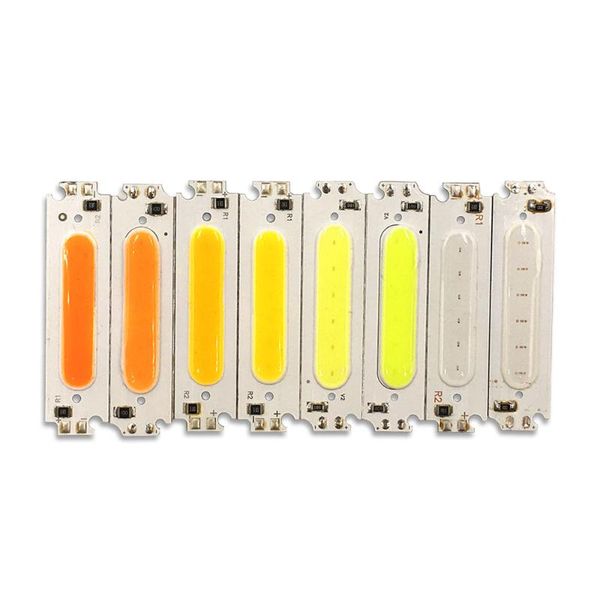 

10pcs 60*15mm 12v 2w cob led module light bulb chip on board for diy auto car lamps work house lighting dc12v colorful diode modules