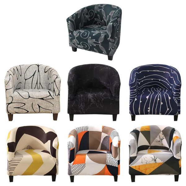 

chair covers stretchable soft velvet tub printed club slipcover sofa cover furniture protector washable