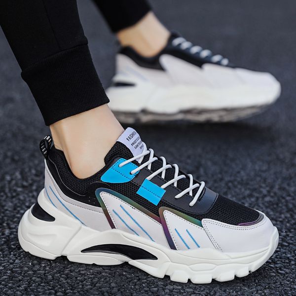 

2021 spring sports trendy men's casual running dad's sho men, Black