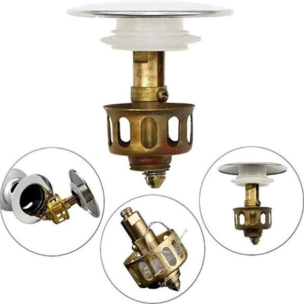 

other bath & toilet supplies 1pc universal wash basin bounce drain filter 2 in 1 bathtub accessory sink ser bathroom vanity shower drops