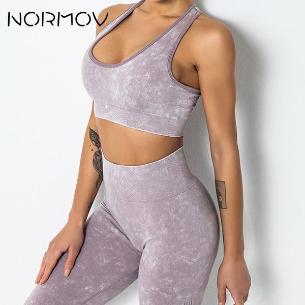 

yoga outfit normov hollow out fitness set tie dye gym clothing women running activewear slim stretch sport suits sets