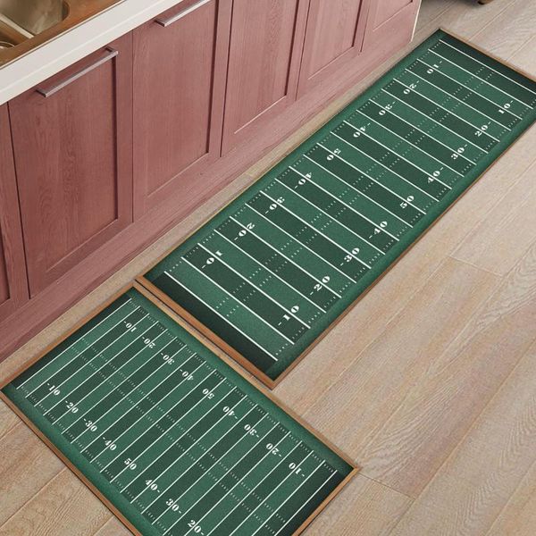

cushion/decorative pillow 2pcs/set anti-slip kitchen carpet doormat blackboard soccer football american floor mat hallway portch rug indoor