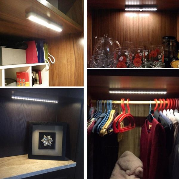 

night lights 2021 led light motion sensor wireless usb rechargeable 20 30 40 50cm lamp for kitchen cabinet wardrobe wall