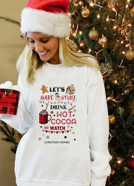 Abbigliamento natalizio da donna Plaid Christmas Truck Merry Christmas Shirt Xmas Hoodie Pullover Felpa casual a maniche lunghe 211019