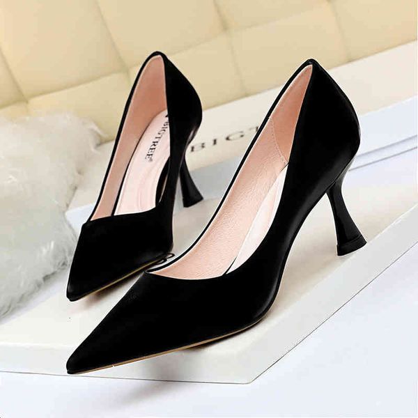 

sandals woman fashion shoes feminina pointed toe women thin heel heels wedding party big size w7km, Black