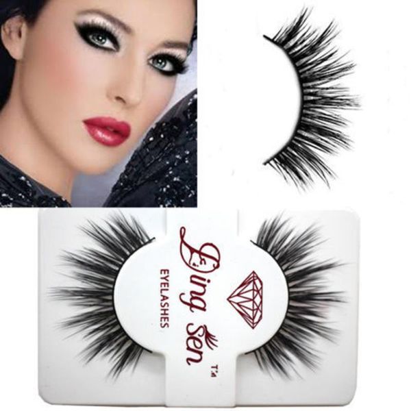 

false eyelashes 1pair luxury mink hair long thick natural makeup eye lash set us