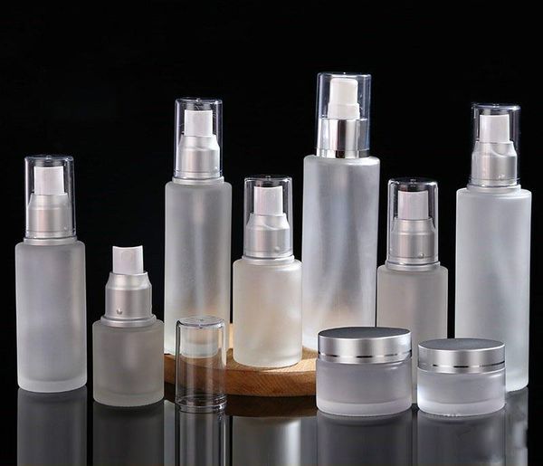 

storage bottles & jars 50pcs 20g 30g 50g empty matte cream mask jar 40ml 60ml80ml glass essence lotion bottle perfume spray pump cosmetic pa