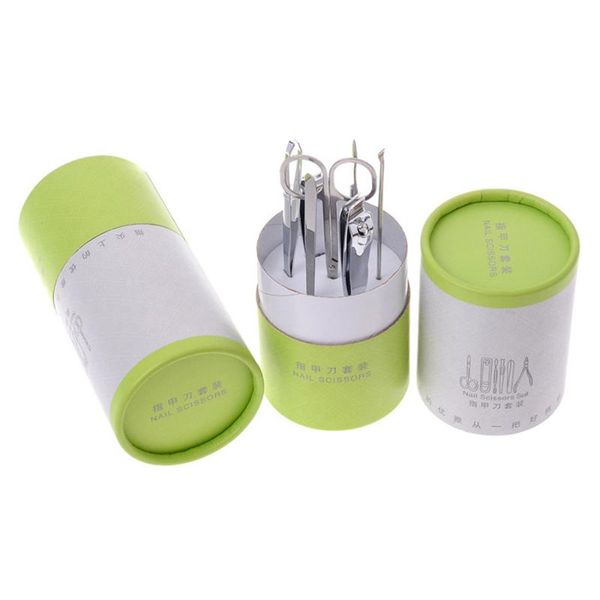 

nail art kits 7pcs shiny manicure set stainless steel clippers pedicure kit beauty file scissors with paper case