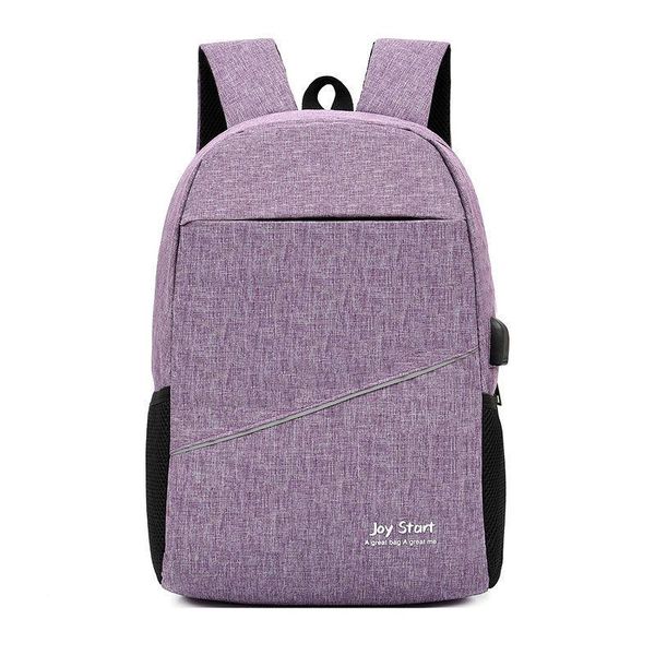 

backpack men leisure business waterproof computer fashion stitching zipper travel bag
