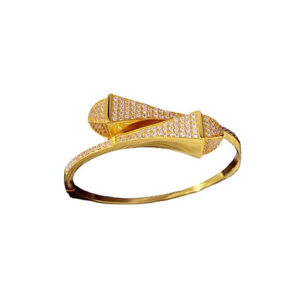 

bangle flash rhinestone cz double pagoda bracelet for women gift, Black