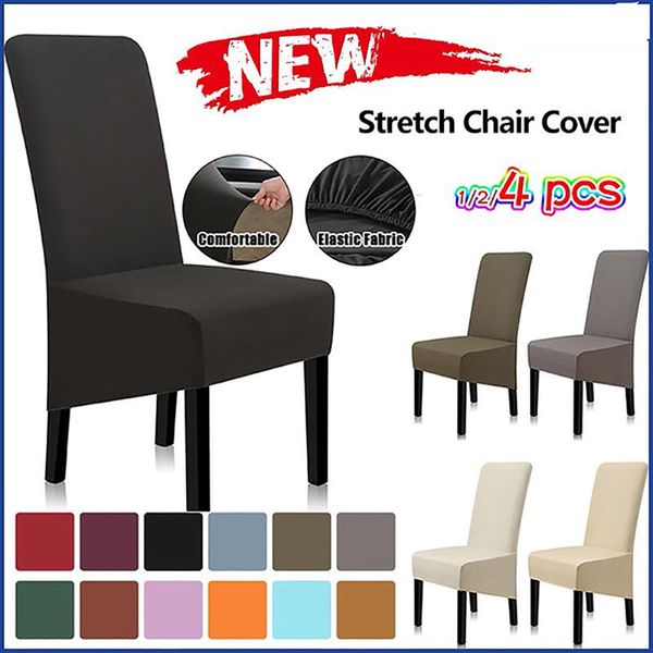 

chair covers 1/2/4/6pcs cover home spandex stretch elastic slipcovers for kitchen dining room wedding banquet