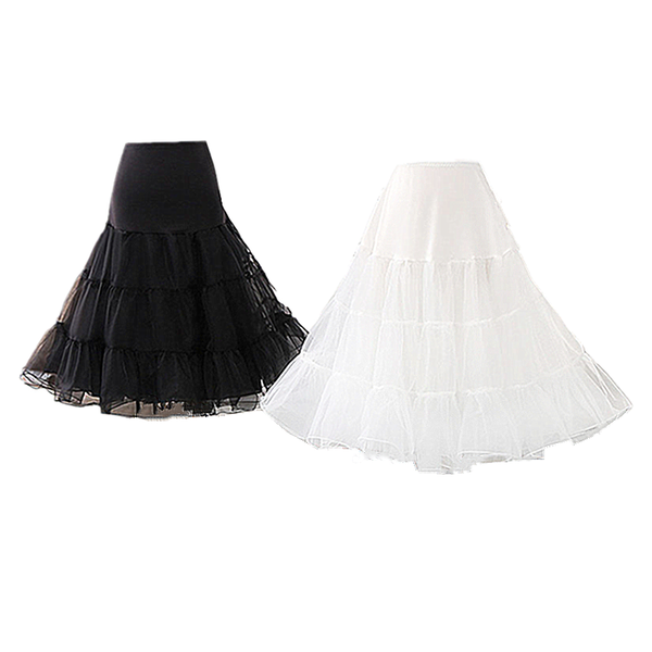 

skirts mesh knee-length lolita princess skirt summer ladies petticoat slim soft tulle casual pleated ballet prom party, Black