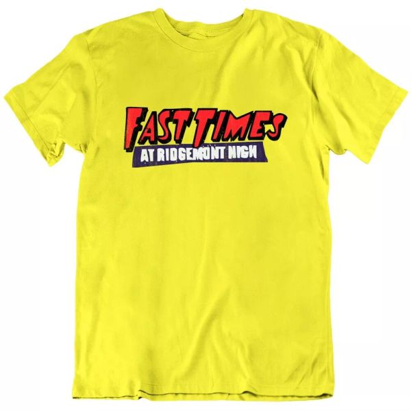 

fast times at ridgemont high comedy funny movie t shirt, White;black