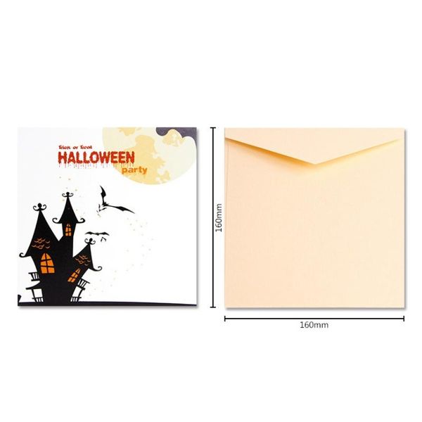 

greeting cards 3d popup halloween card trick or treat color printing pumpkin and ghost invitations envelope included