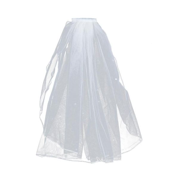 

bridal veils veil wedding with comb crystal and ribbon edge for bride flower girl party pography, Black