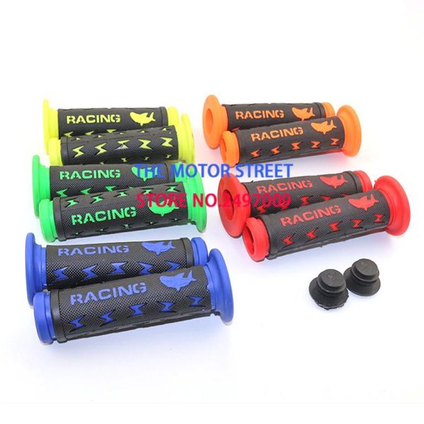 

handlebars est 5 colors available motorcycle grip motorbike handlebar motocross rubber grips 24mm 22mm fit atv soft handle bar of