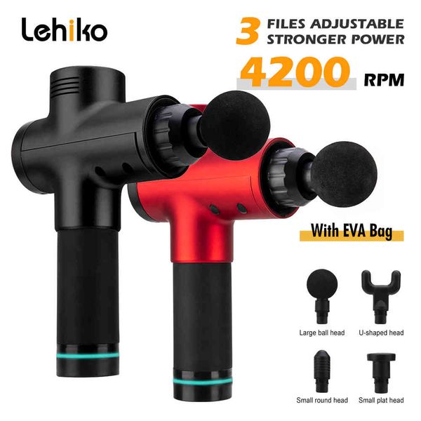 

muscle massage gun high frequency electric body massager clear lactic acid portable bag after exercise 210324