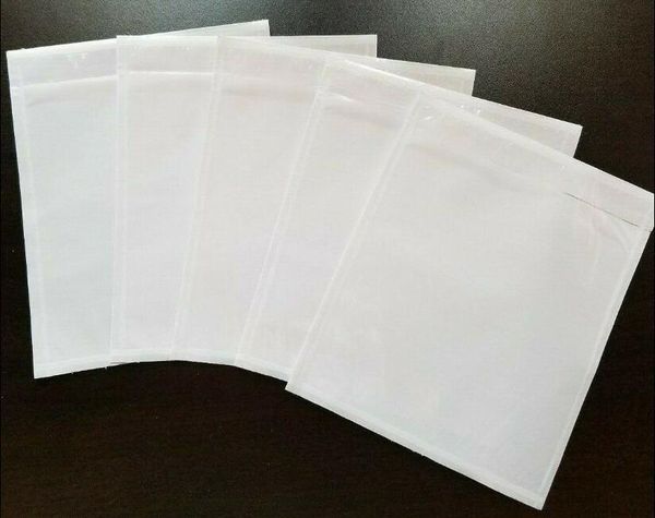 

gift wrap size 145*180mm transparent clear self adhesive packing list envelope slip pounch for package 10/50/100 - you pick