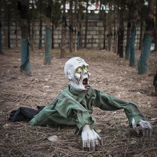 

party decoration halloween haunted house whole weird will glow with music crawl ghost voice control roar the electric toy